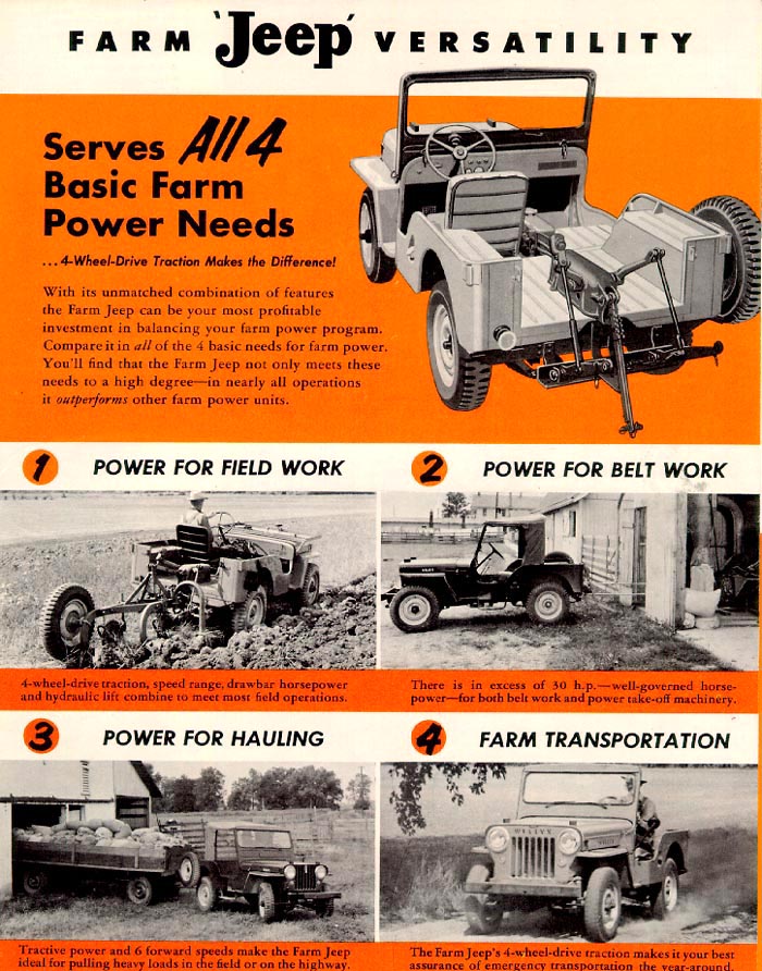 1953 Jeep Auto Advertising